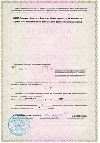 Лицензия (лист2)