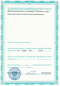 Лицензия (лист2)