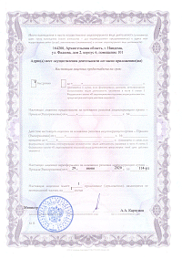 Лицензия (лист2)